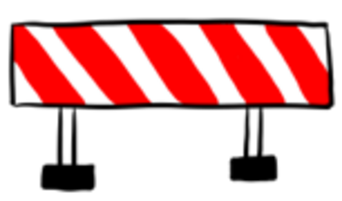 Baustellen Schranke