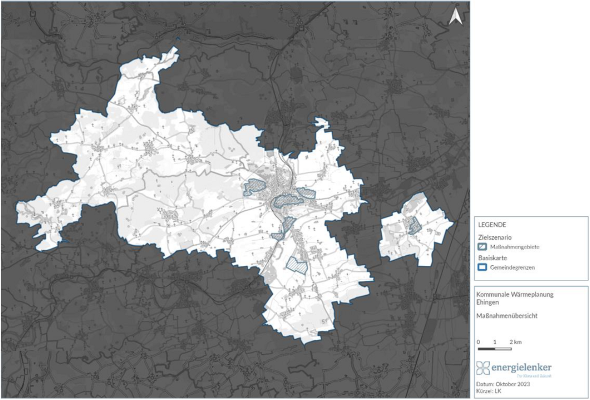 Grafik Fokusgebiete in Ehingen