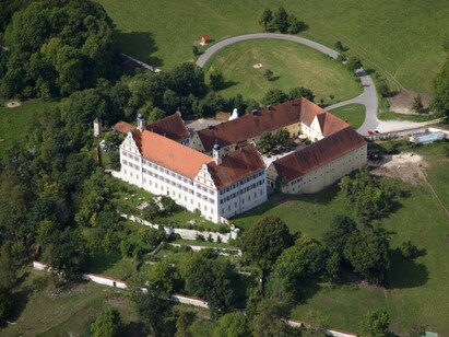 Blick auf Schloss Mochental