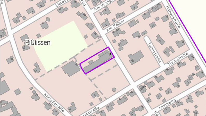 Geplantes Ausbaugebiet Stadt Ehingen, Ortsteil Rißtissen