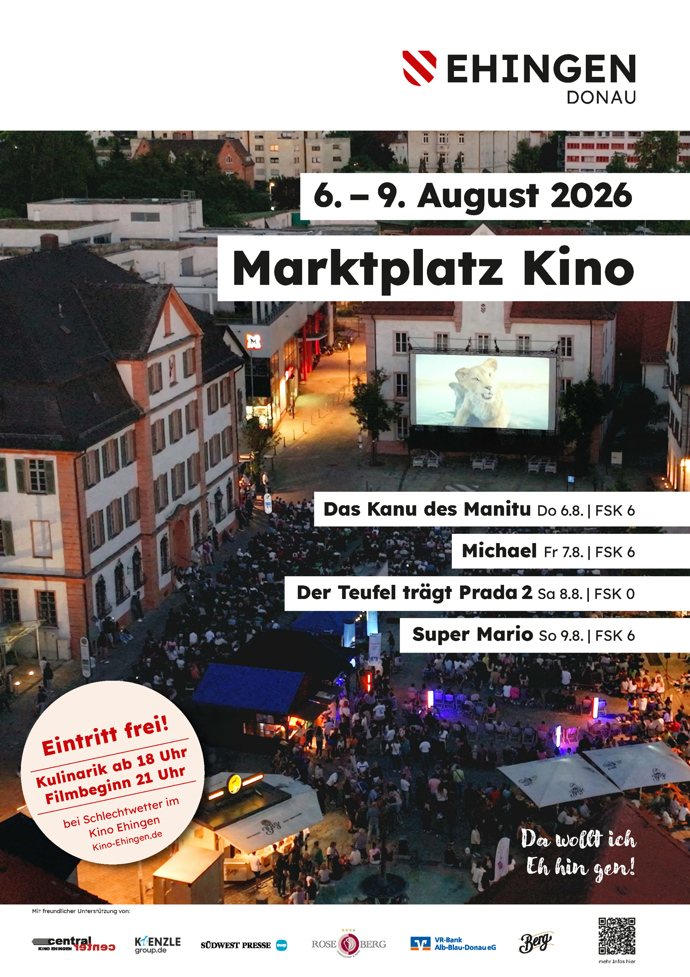 Flyer mit den wichtigsten Informationen. 