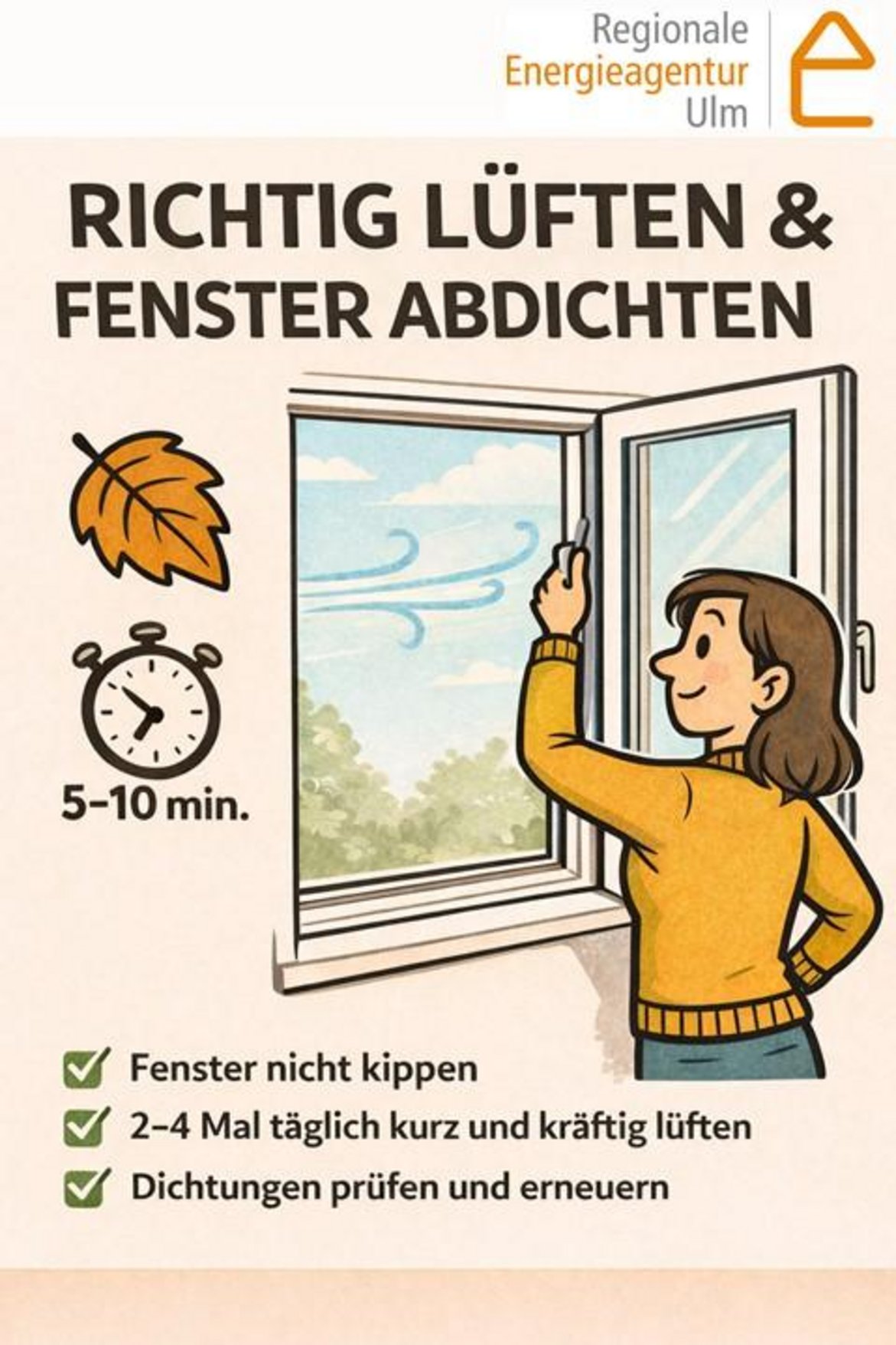 Visualisierung des Energiespartipps